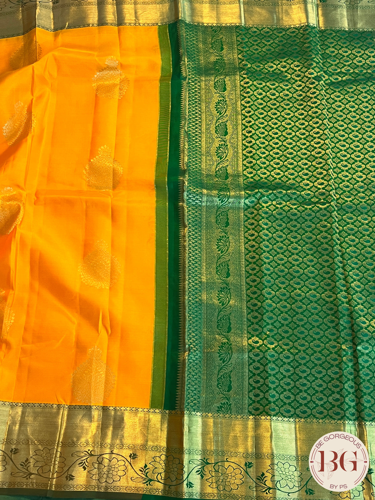 KANJEEVARAM PURE SILK Yellow & Green