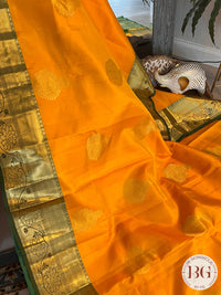 KANJEEVARAM PURE SILK Yellow & Green