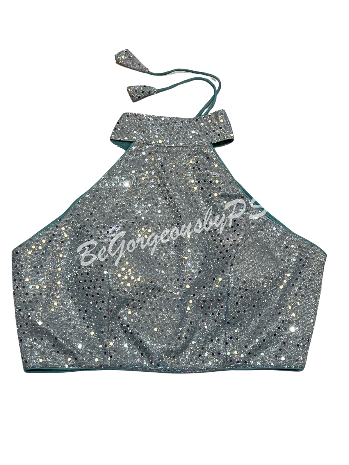 HALTER SEQUIN BLUE