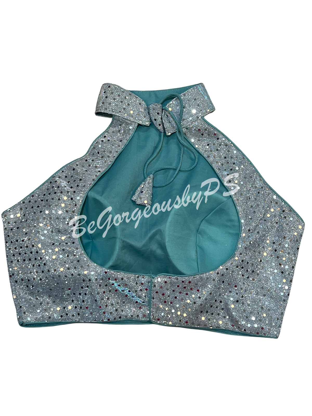 HALTER SEQUIN BLUE