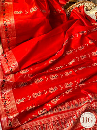 Pure Silk Baluchari Red