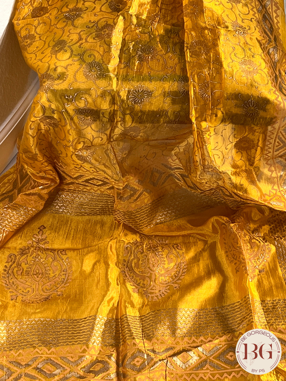 DUPATTA SILK BLOCK PRINT - 12