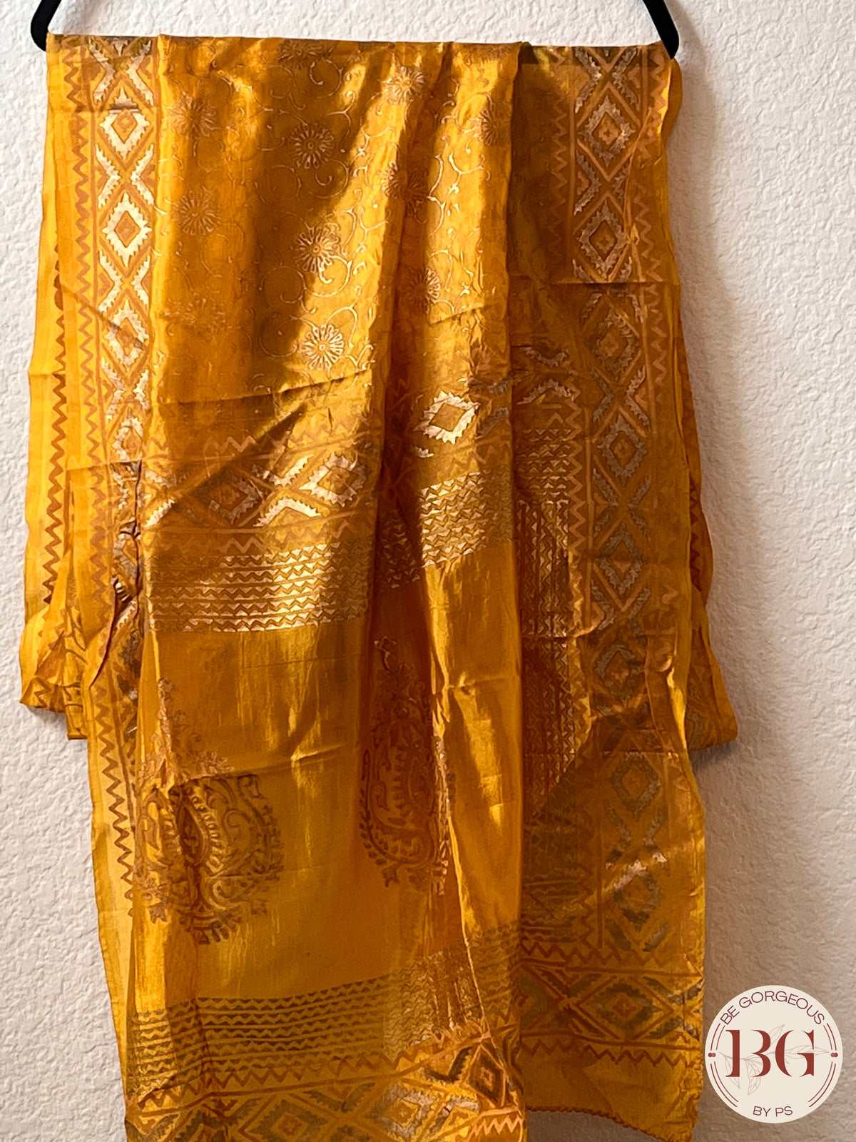 DUPATTA SILK BLOCK PRINT - 12