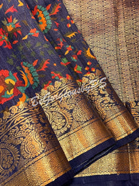 TUSSAR FLORAL NAVY