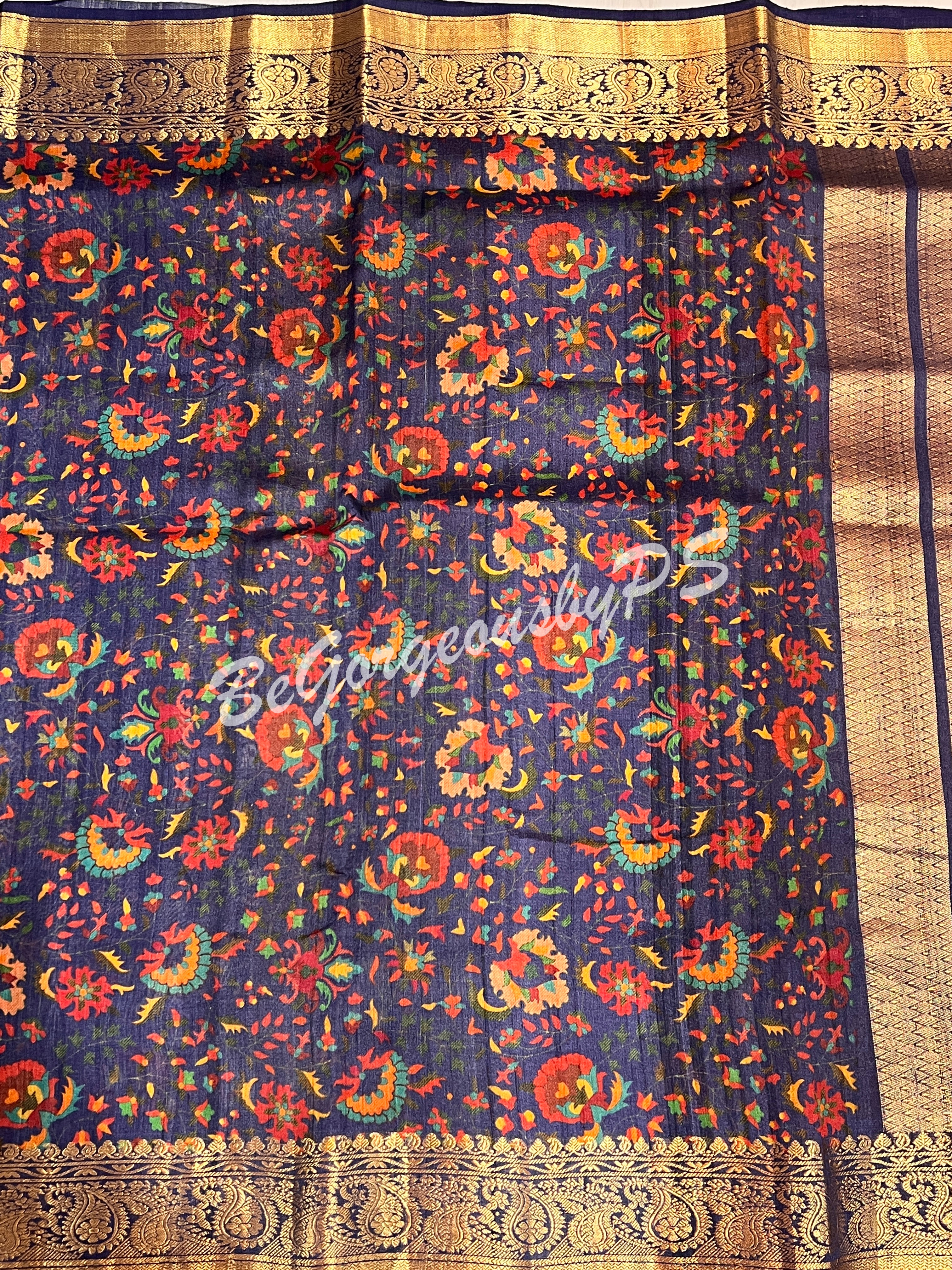 TUSSAR FLORAL NAVY