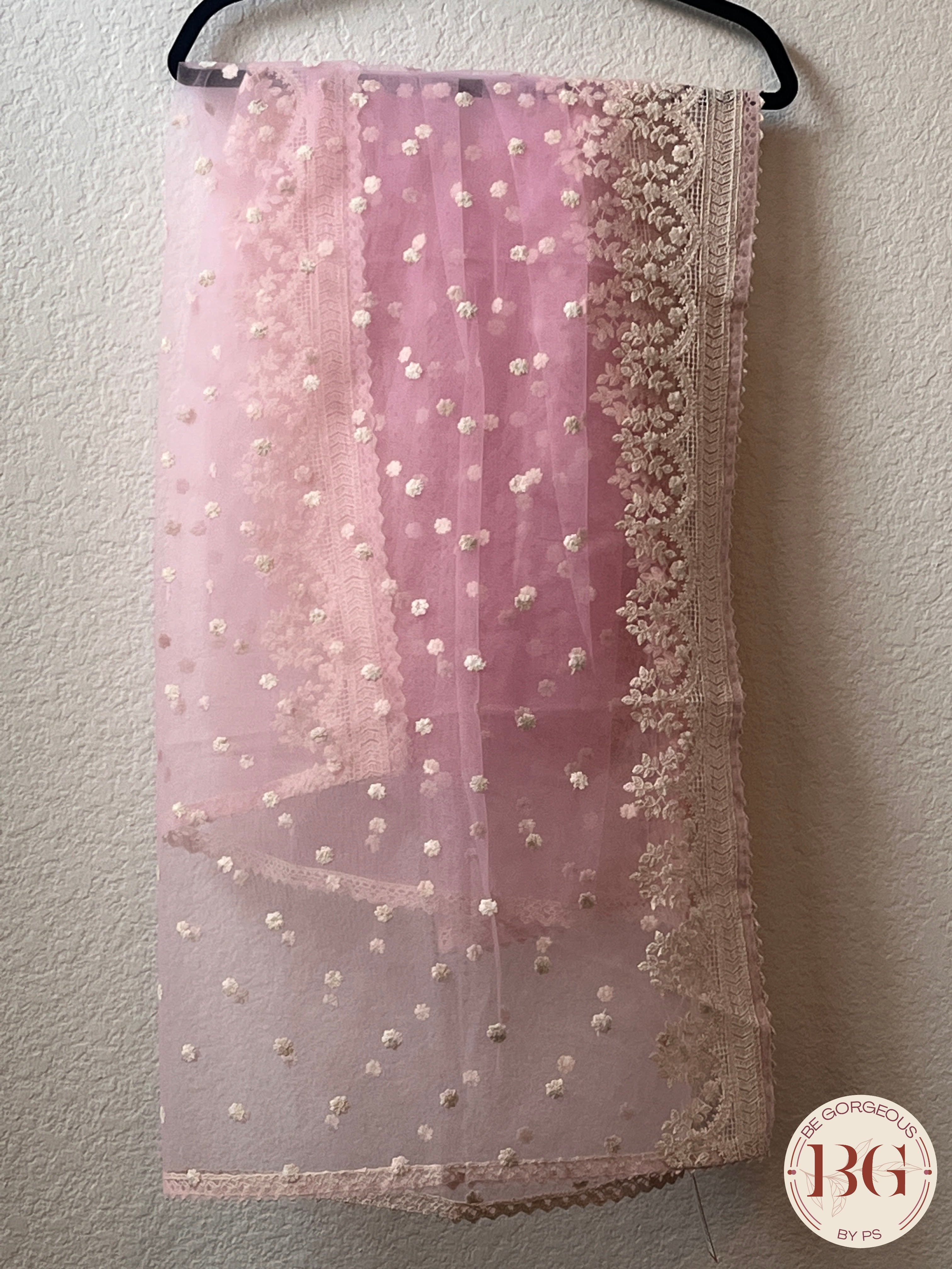 DUPATTA NET CHIKANKARI - 19