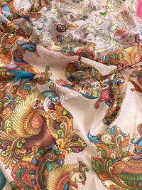 Kalamkari printed saree