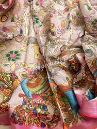 Kalamkari printed saree