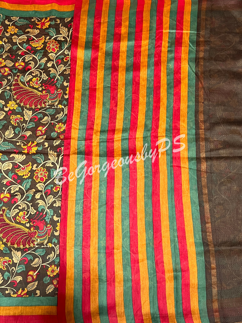 CHANDERI KALAMKARI printed 1