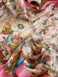 Kalamkari printed saree