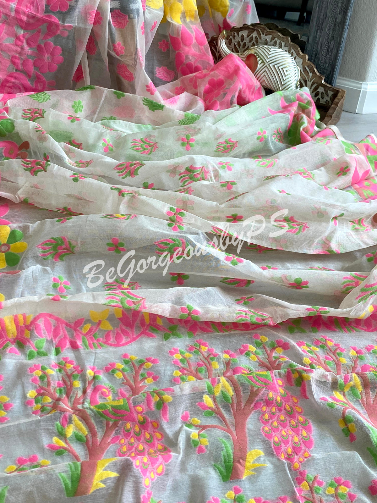 Jamdani Soft Muslin Saree