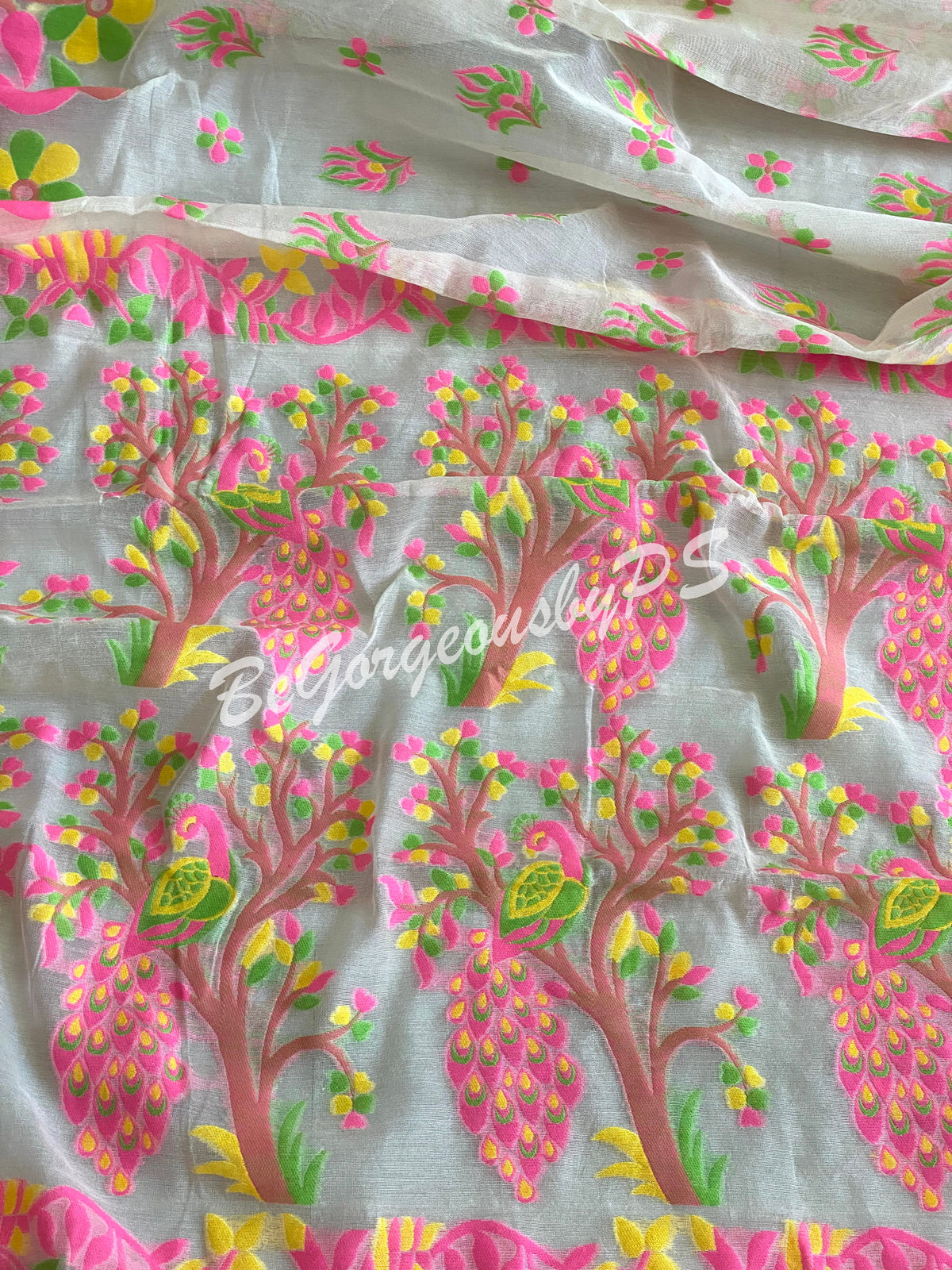 Jamdani Soft Muslin Saree