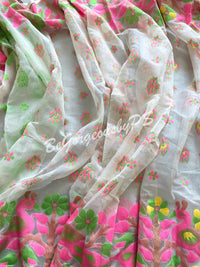 Jamdani Soft Muslin Saree