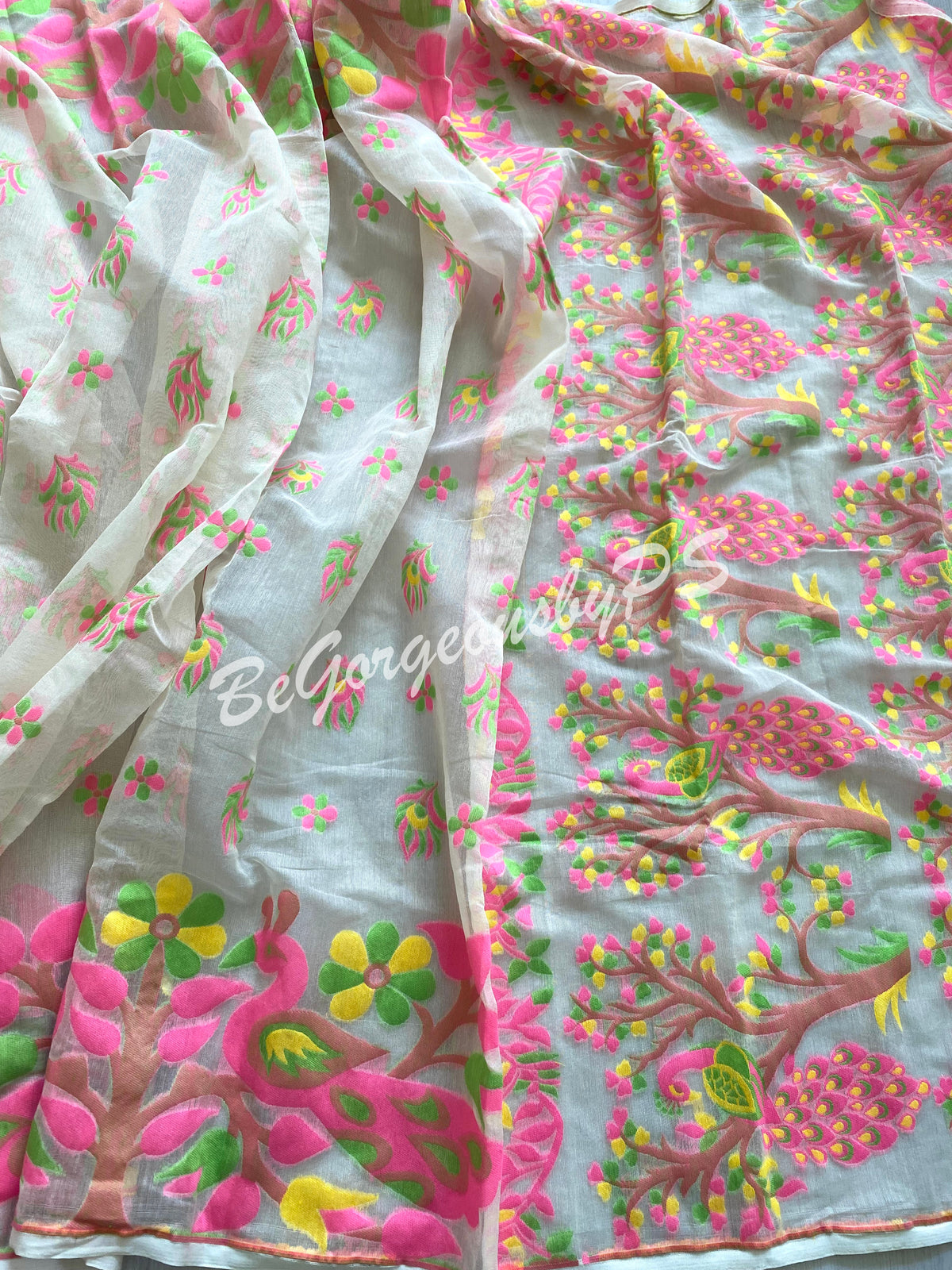 Jamdani Soft Muslin Saree