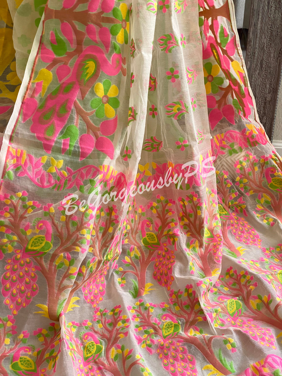 Jamdani Soft Muslin Saree