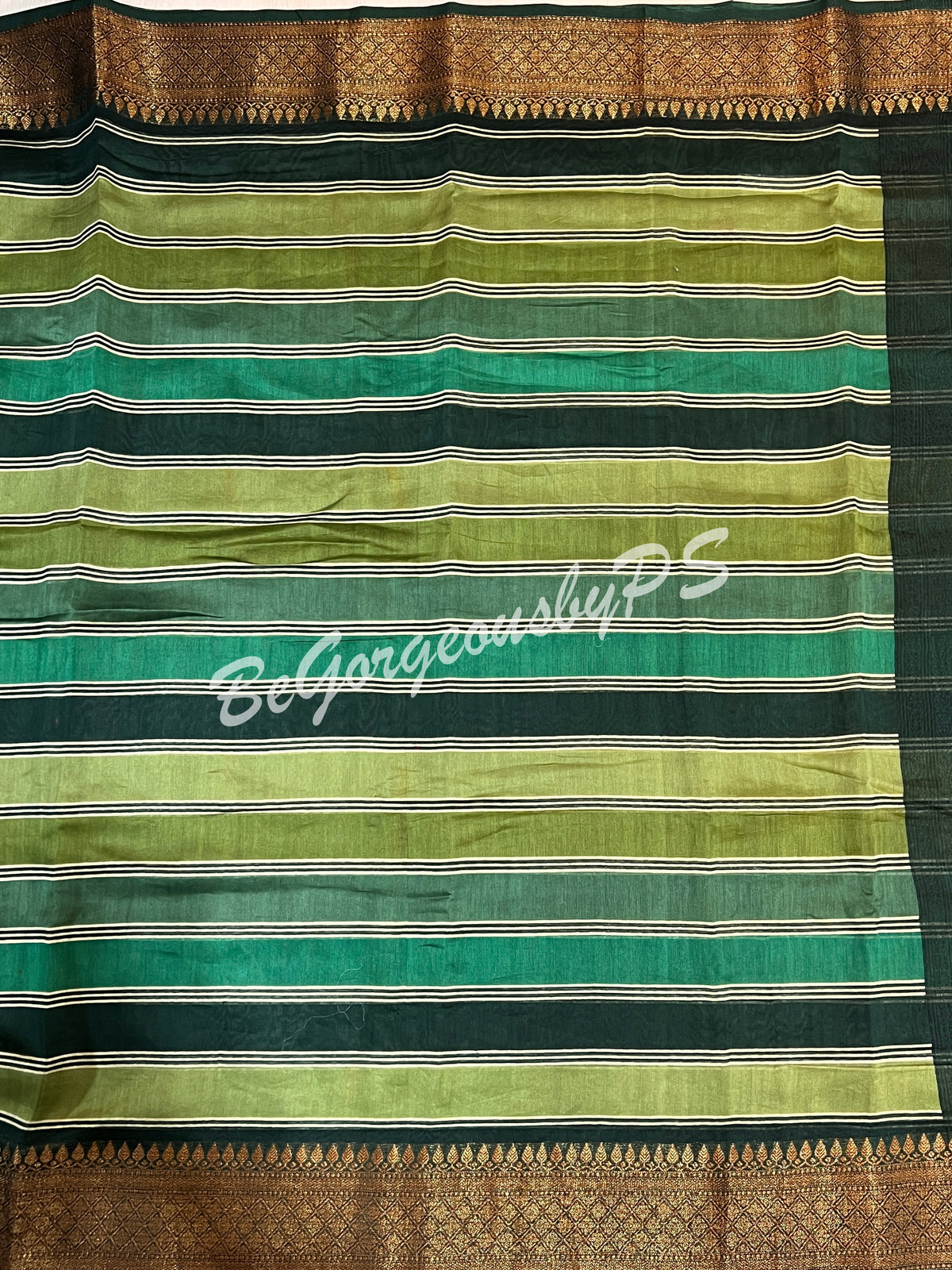 CHANDERI PRINTED GREEN