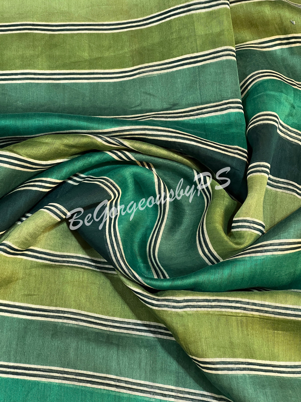 CHANDERI PRINTED GREEN