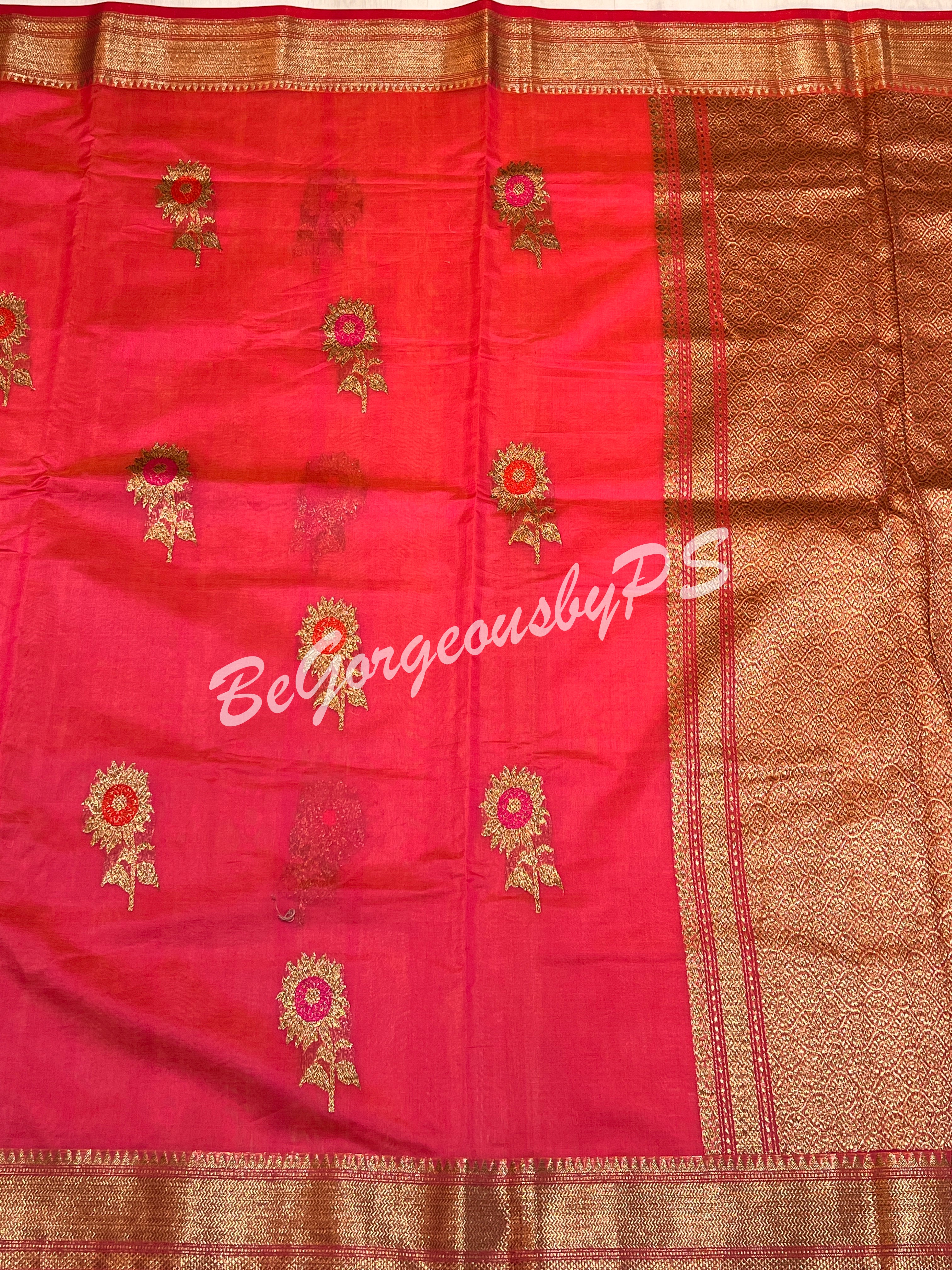 CHANDERI WEAVING PINK