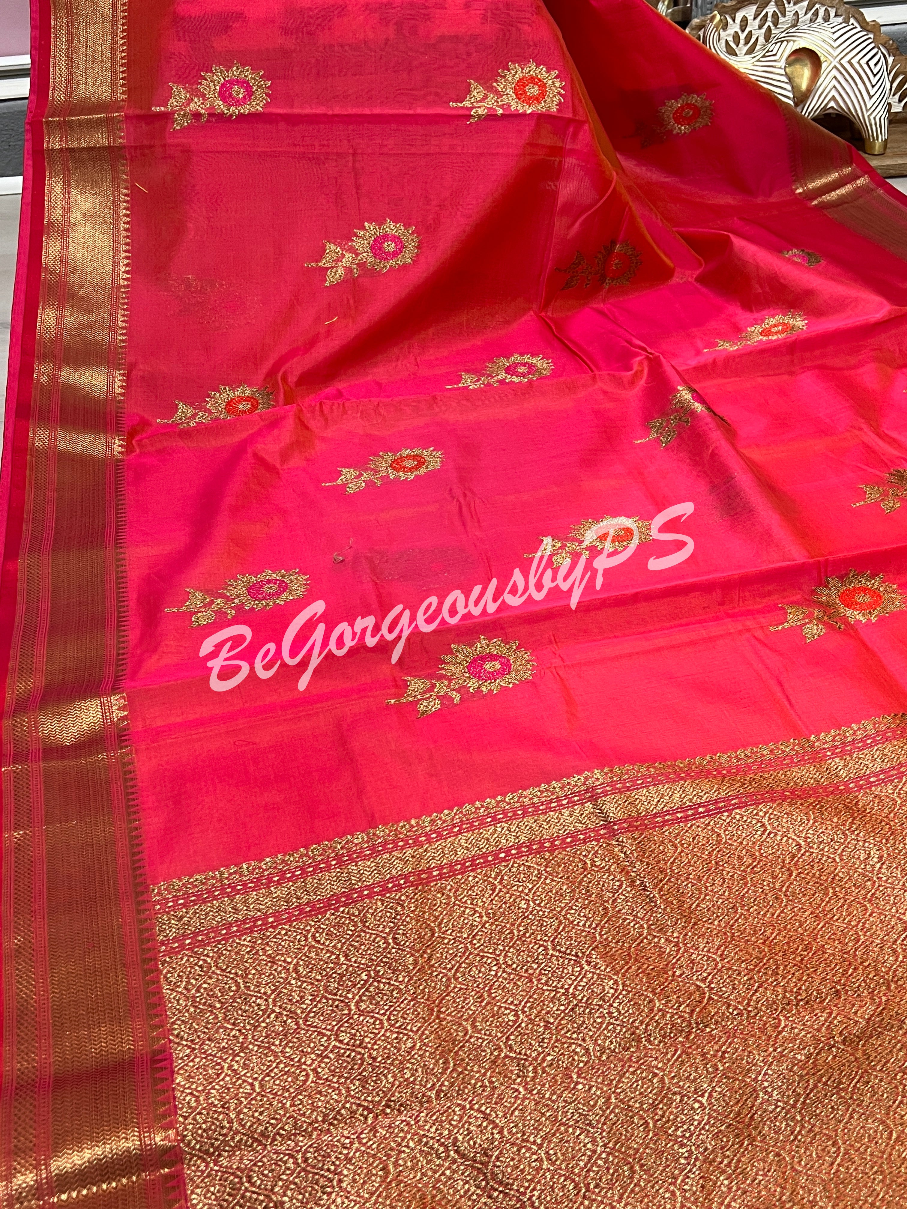 CHANDERI WEAVING PINK