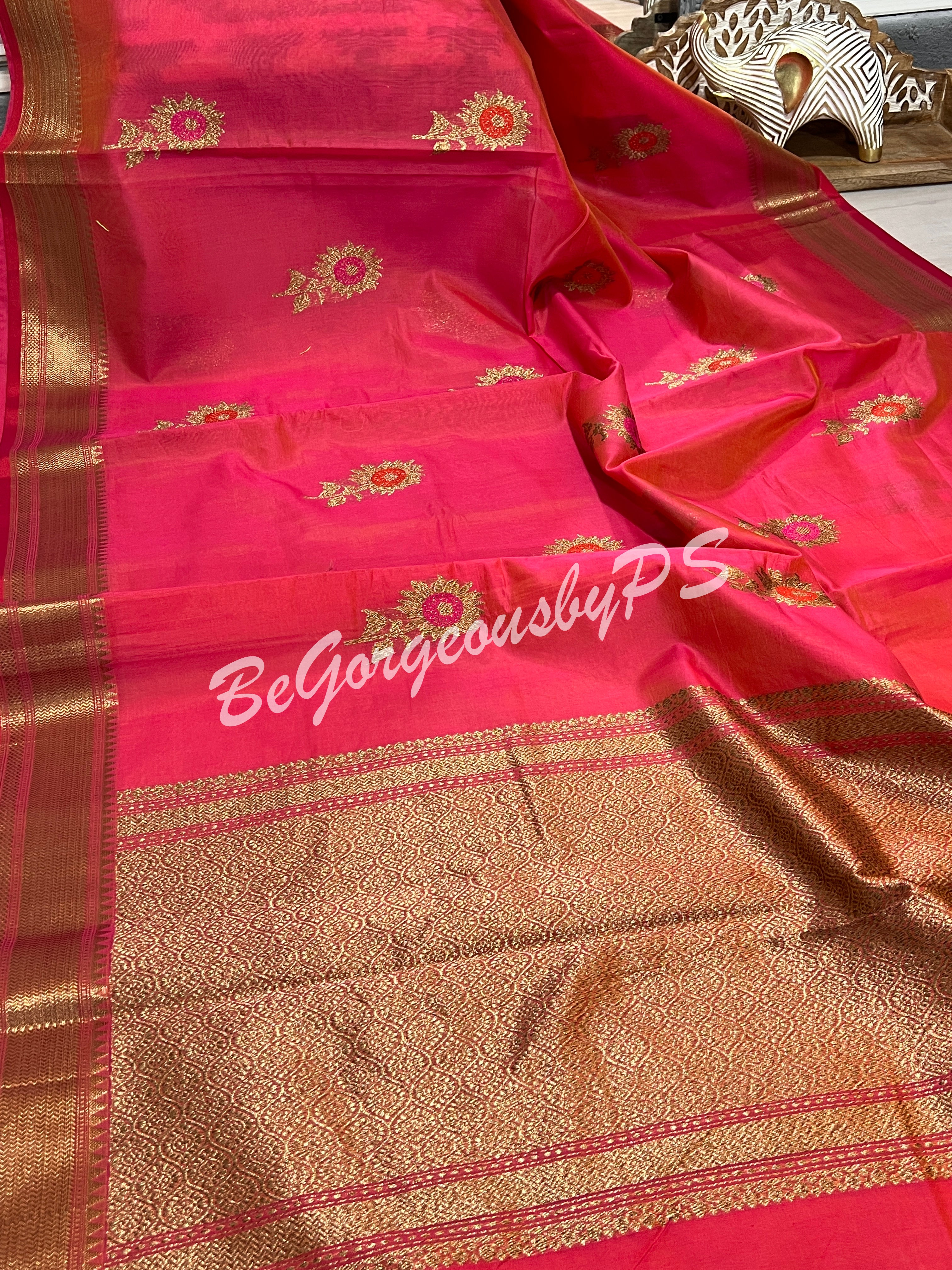 CHANDERI WEAVING PINK