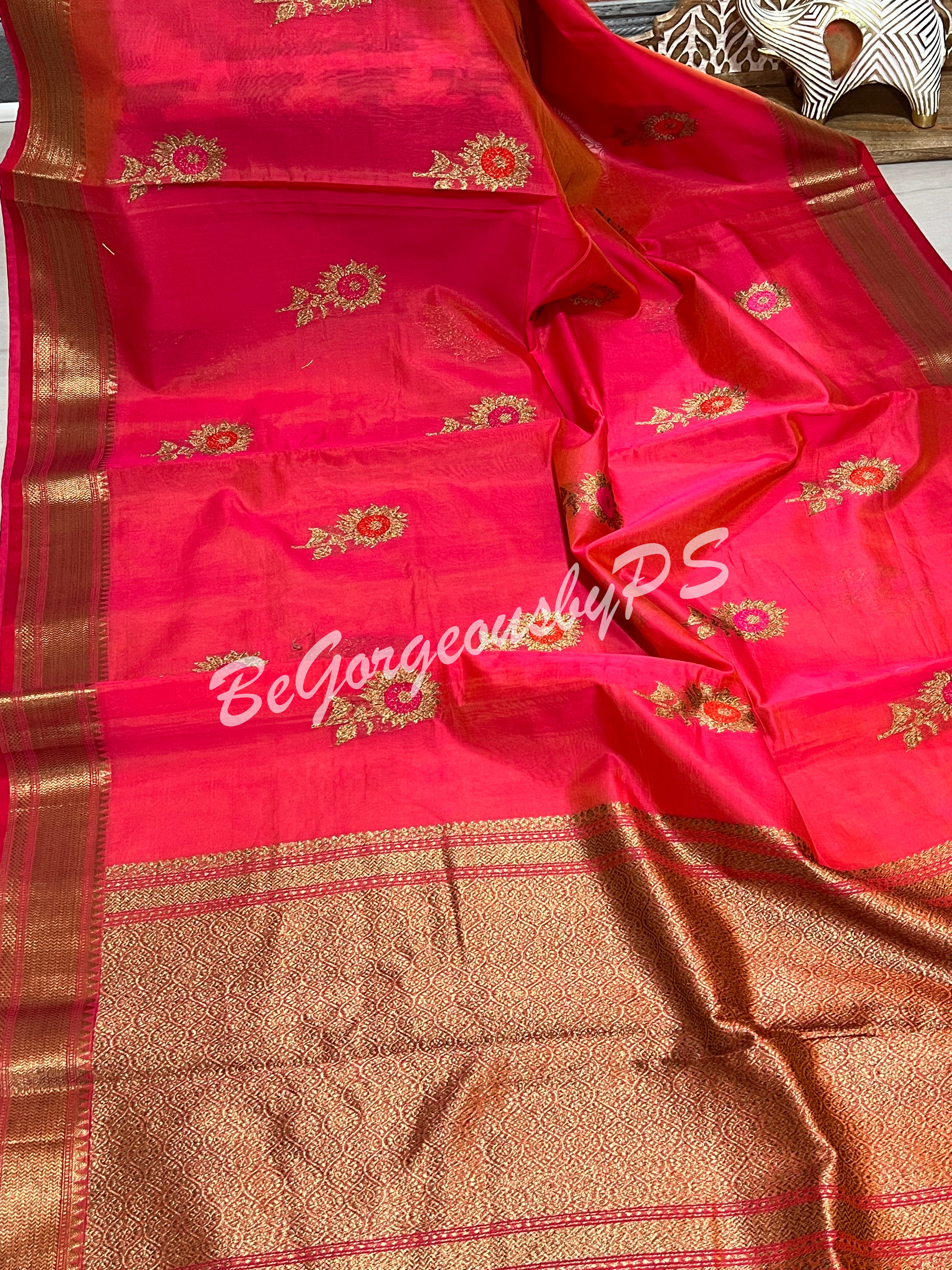 CHANDERI WEAVING PINK