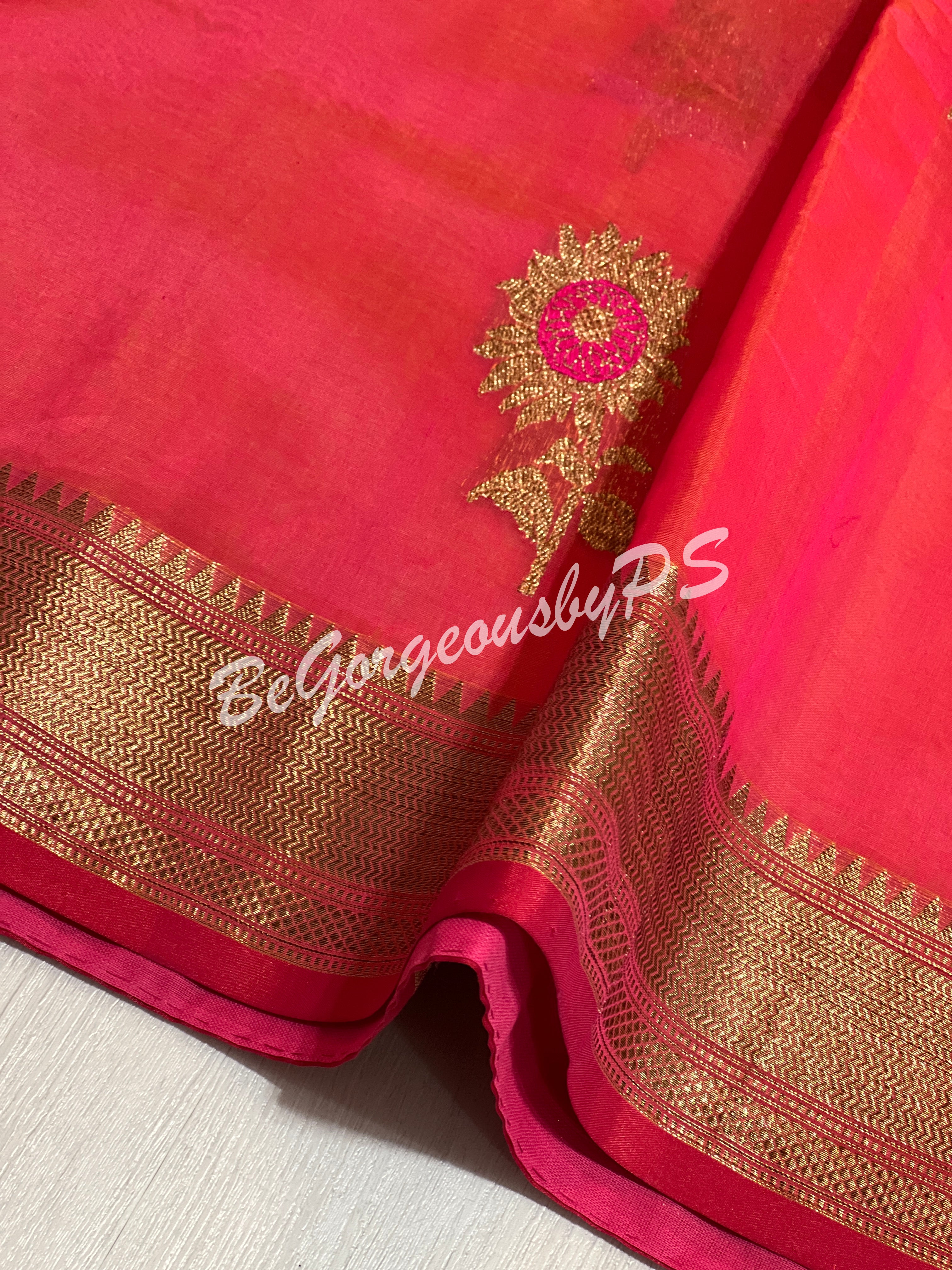 CHANDERI WEAVING PINK