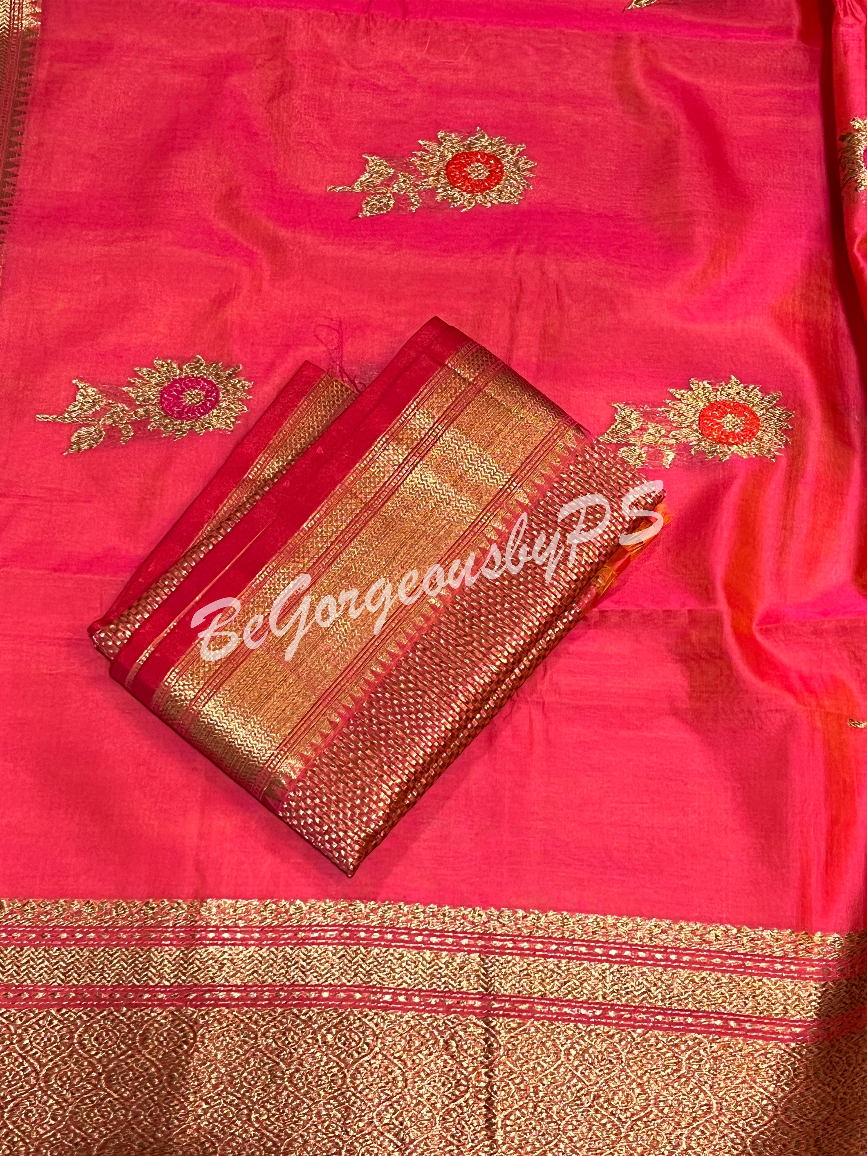 CHANDERI WEAVING PINK