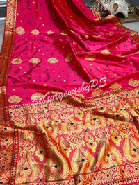 ASSAM SILK PINK SAREE