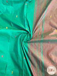 SOFT SILK THREAD WORK SAREE GREEN