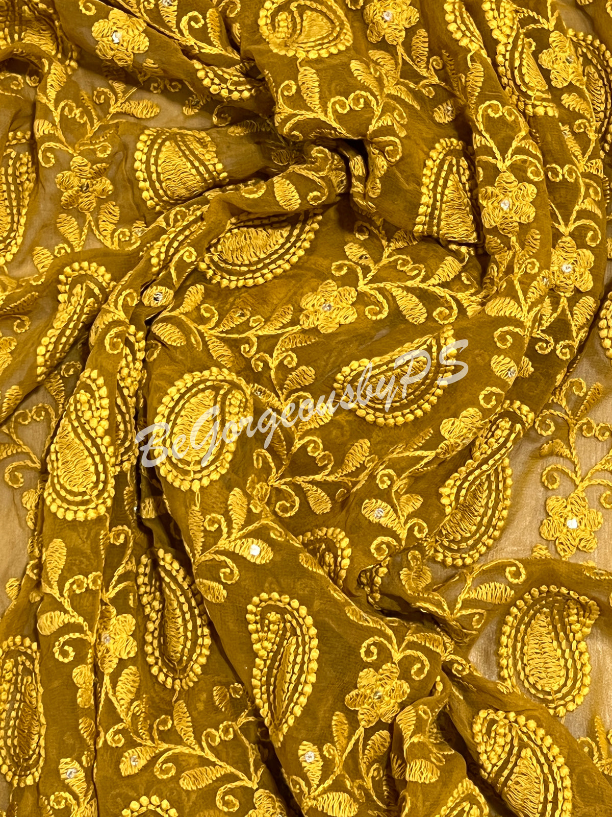 CHIKANKARI AMBIYA MUSTARD