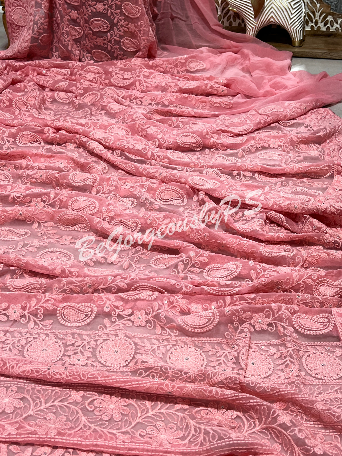 CHIKANKARI AMBIYA PINK