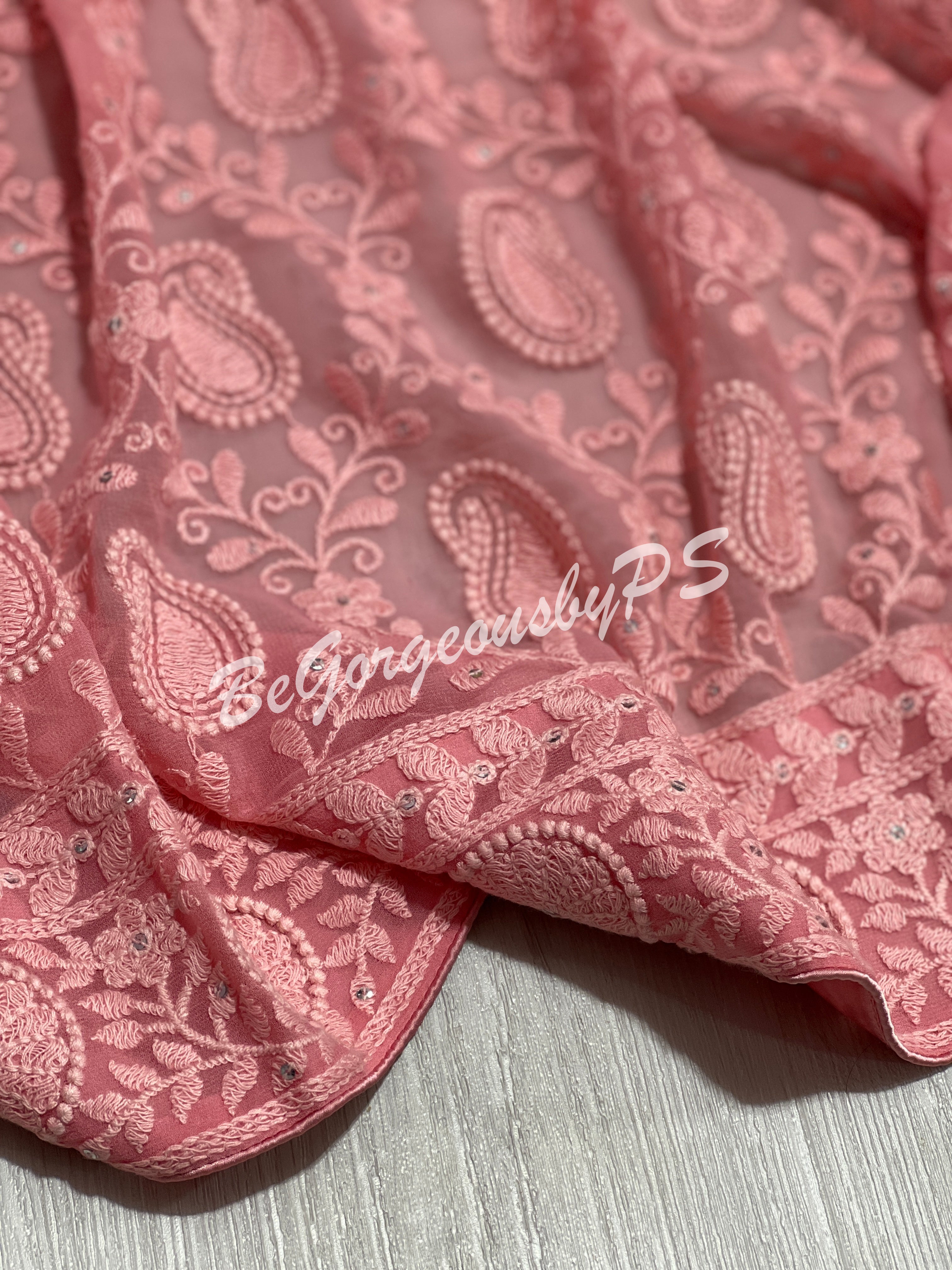 CHIKANKARI AMBIYA PINK