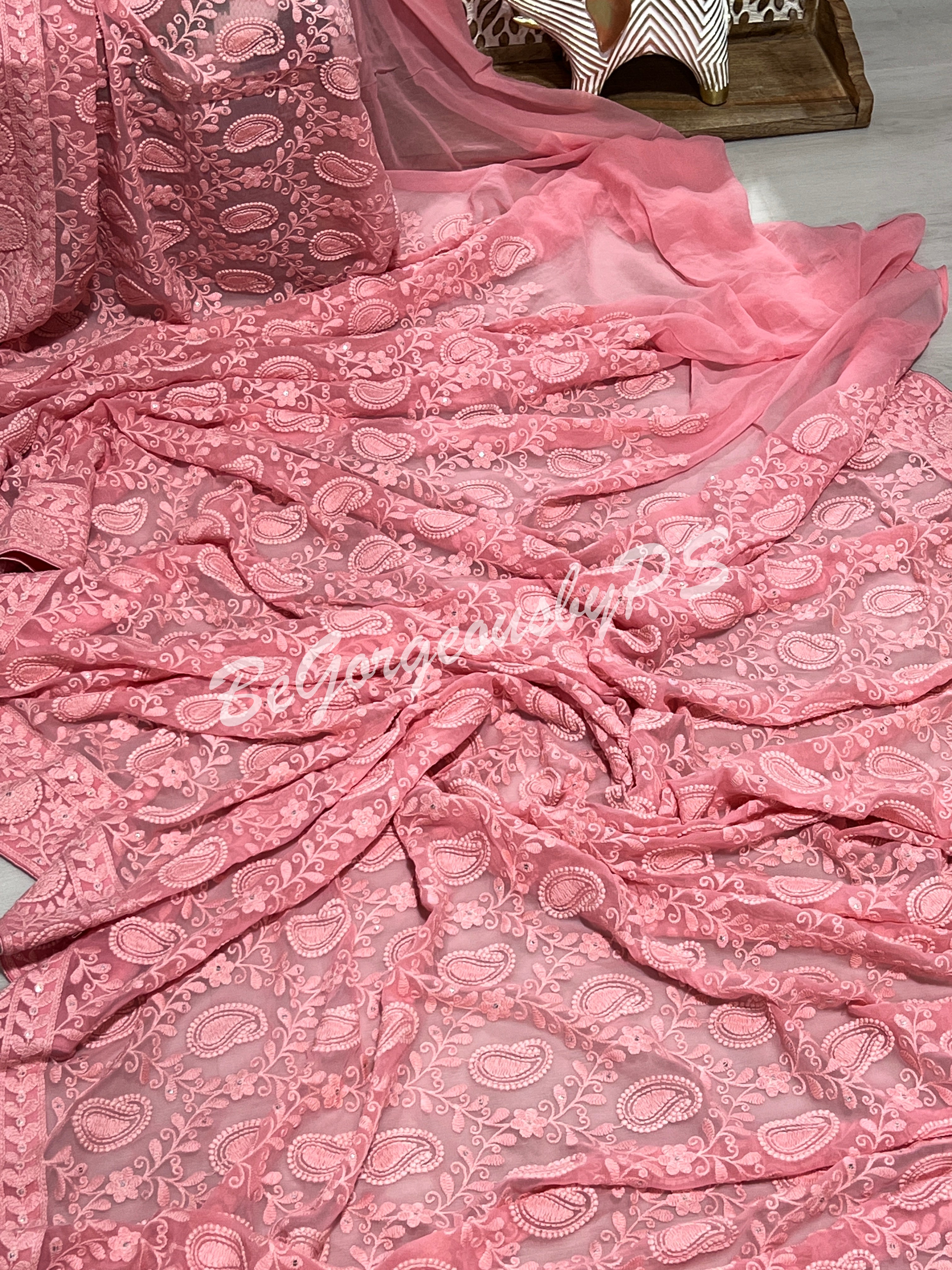 CHIKANKARI AMBIYA PINK