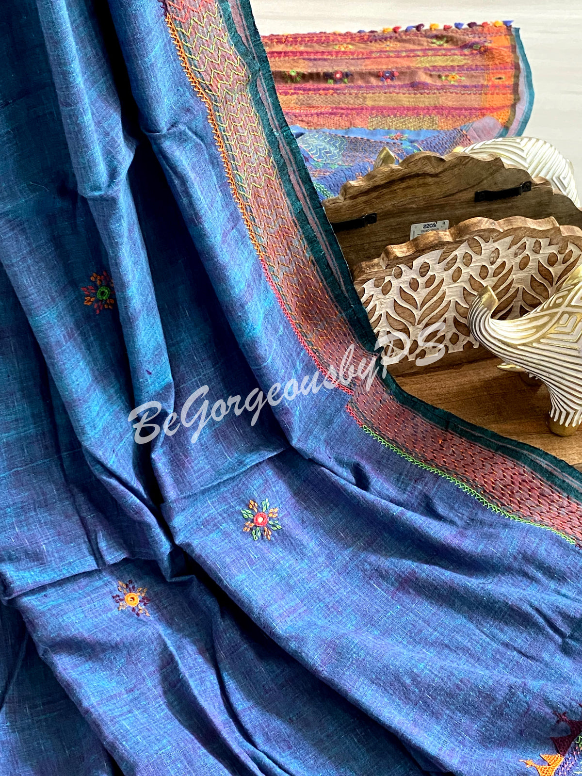 Lambani Embroidery on Khaddi