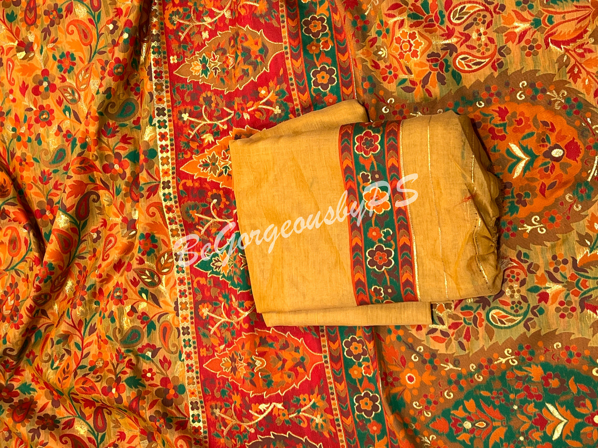 KASHMIRI KANI YELLOW SA-KAS-KAN-YE105