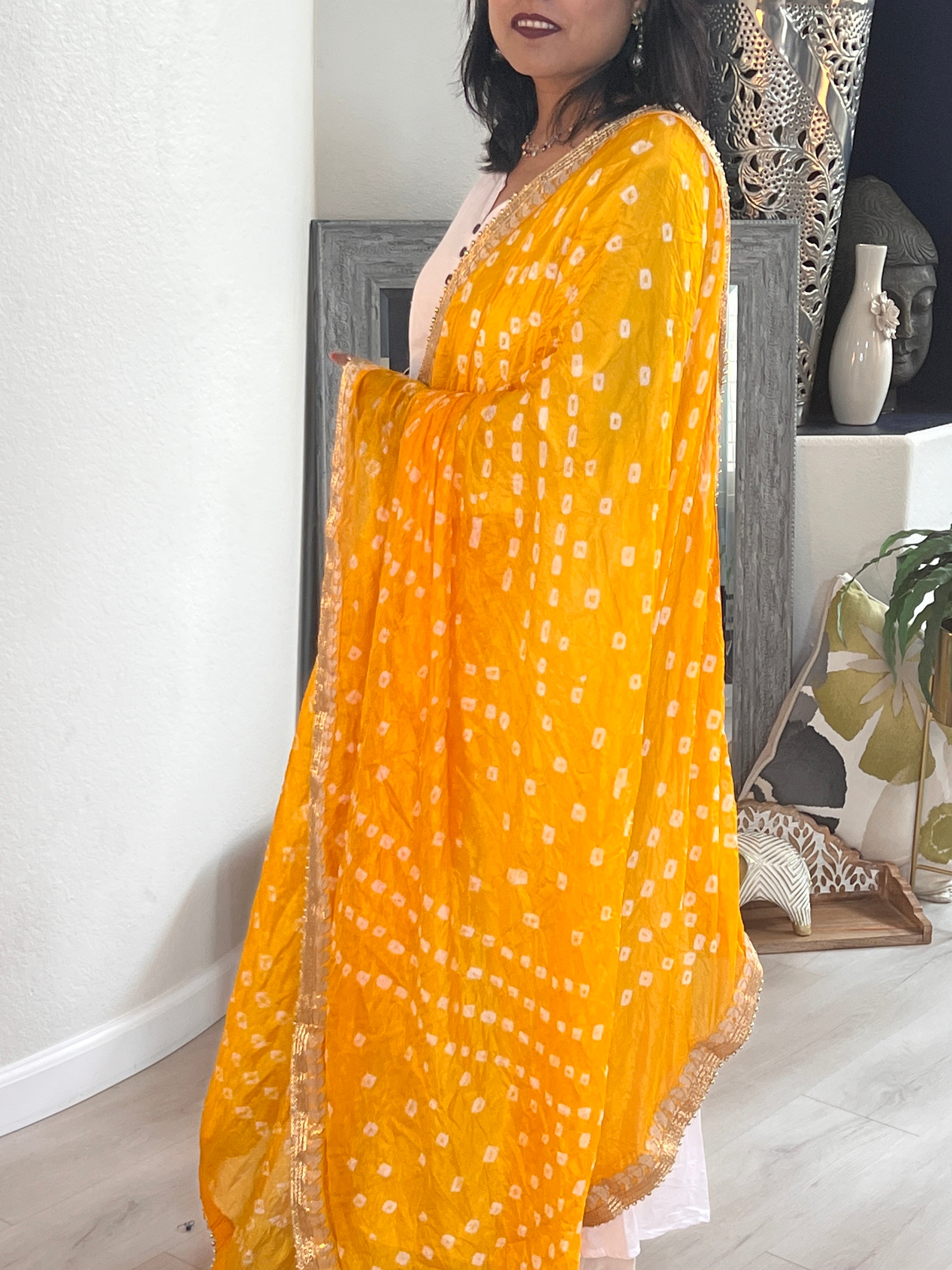 DUPATTA BANDHANI LACE - 24