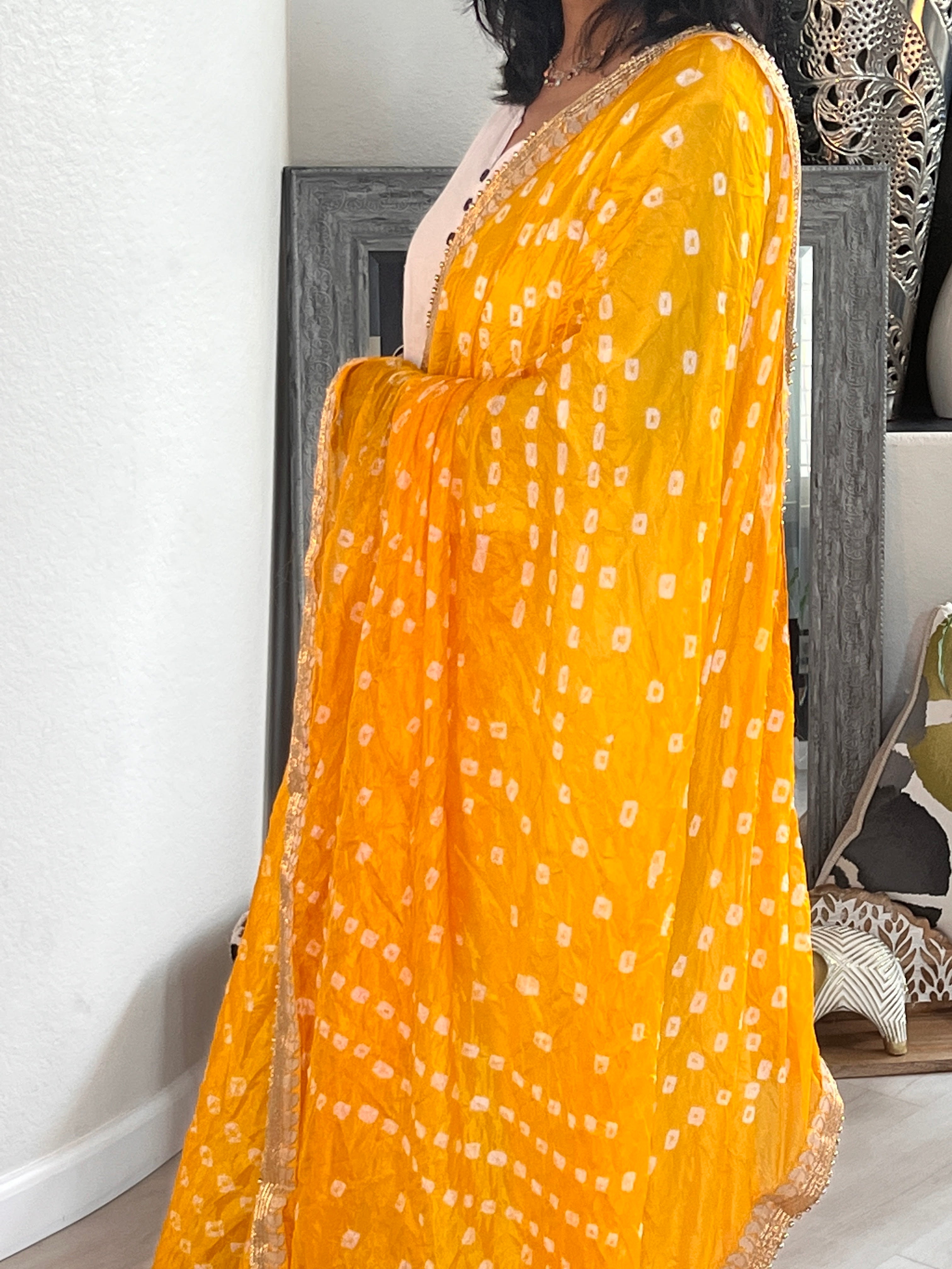 DUPATTA BANDHANI LACE - 24