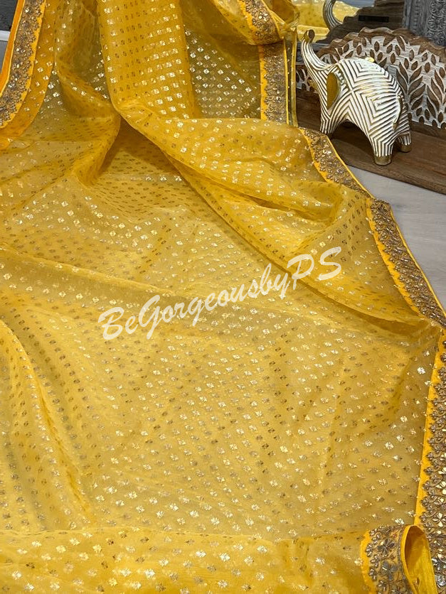 ORGANZA GOTA YELLOW