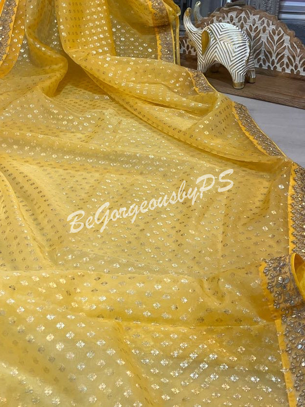 ORGANZA GOTA YELLOW