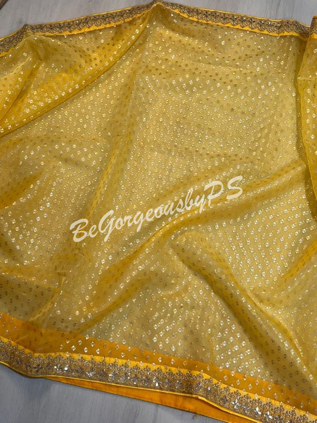 ORGANZA GOTA YELLOW