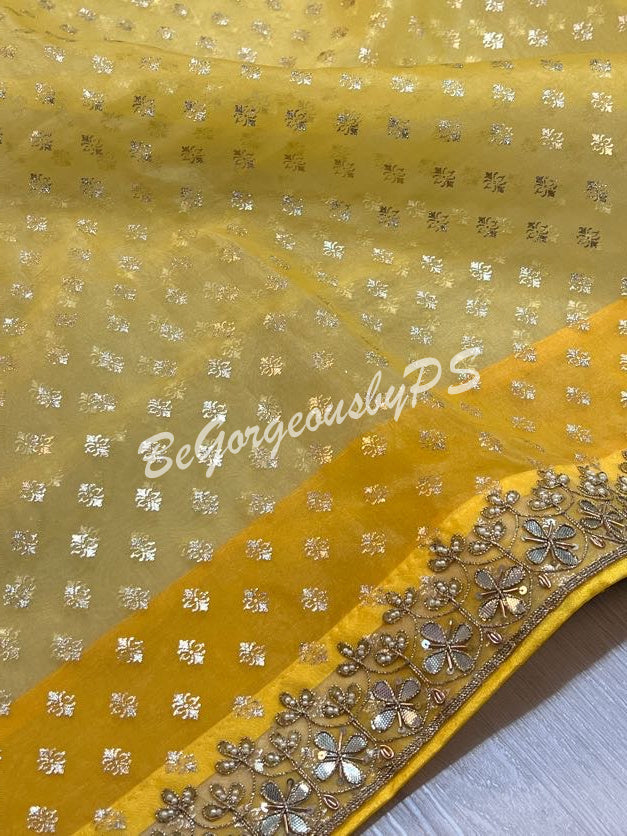 ORGANZA GOTA YELLOW