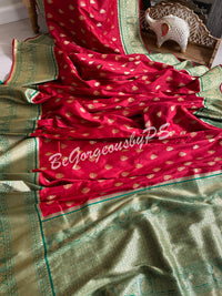 Pattu moonga banarasi saree