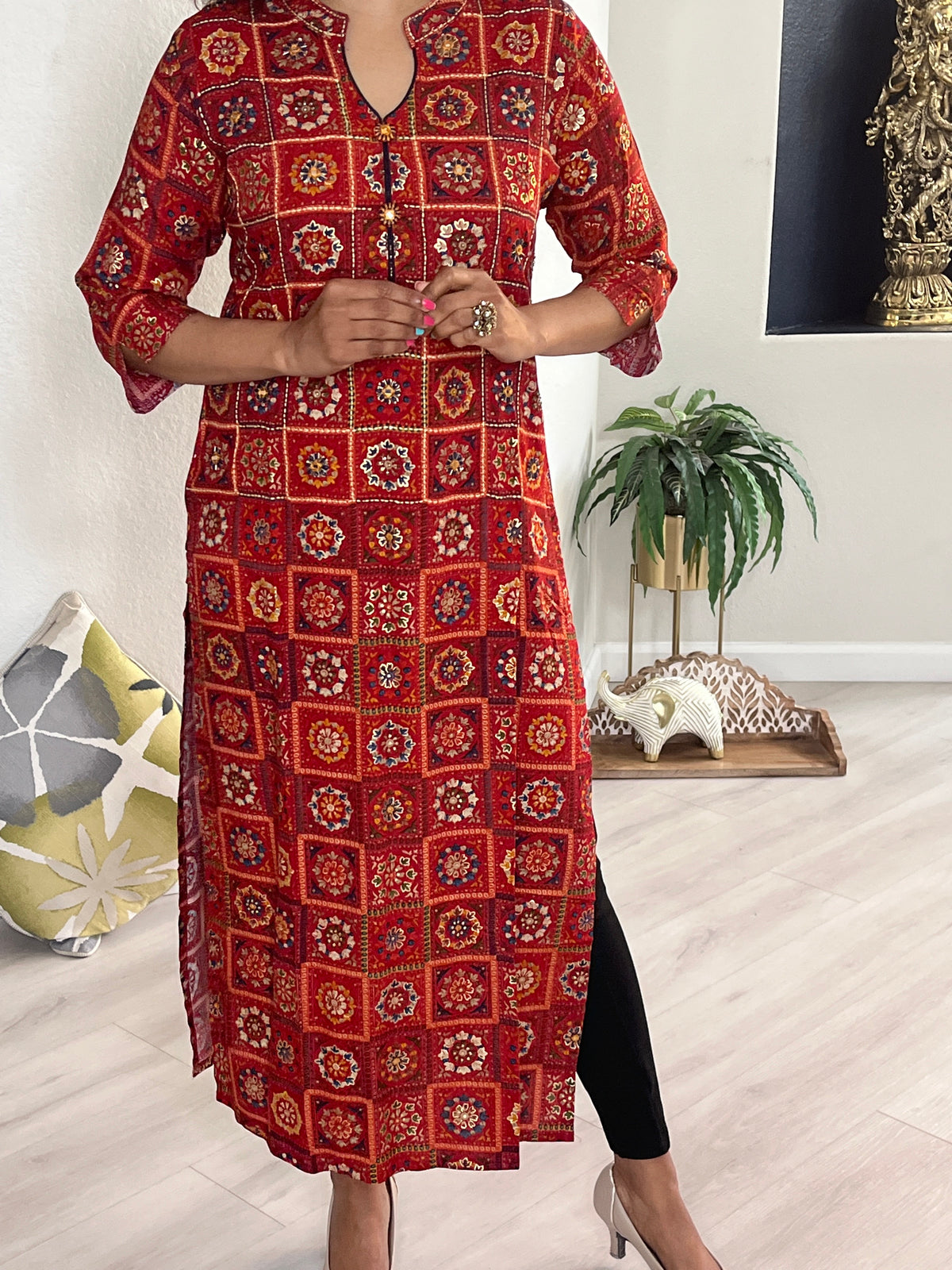 KURTI KU-057-RED