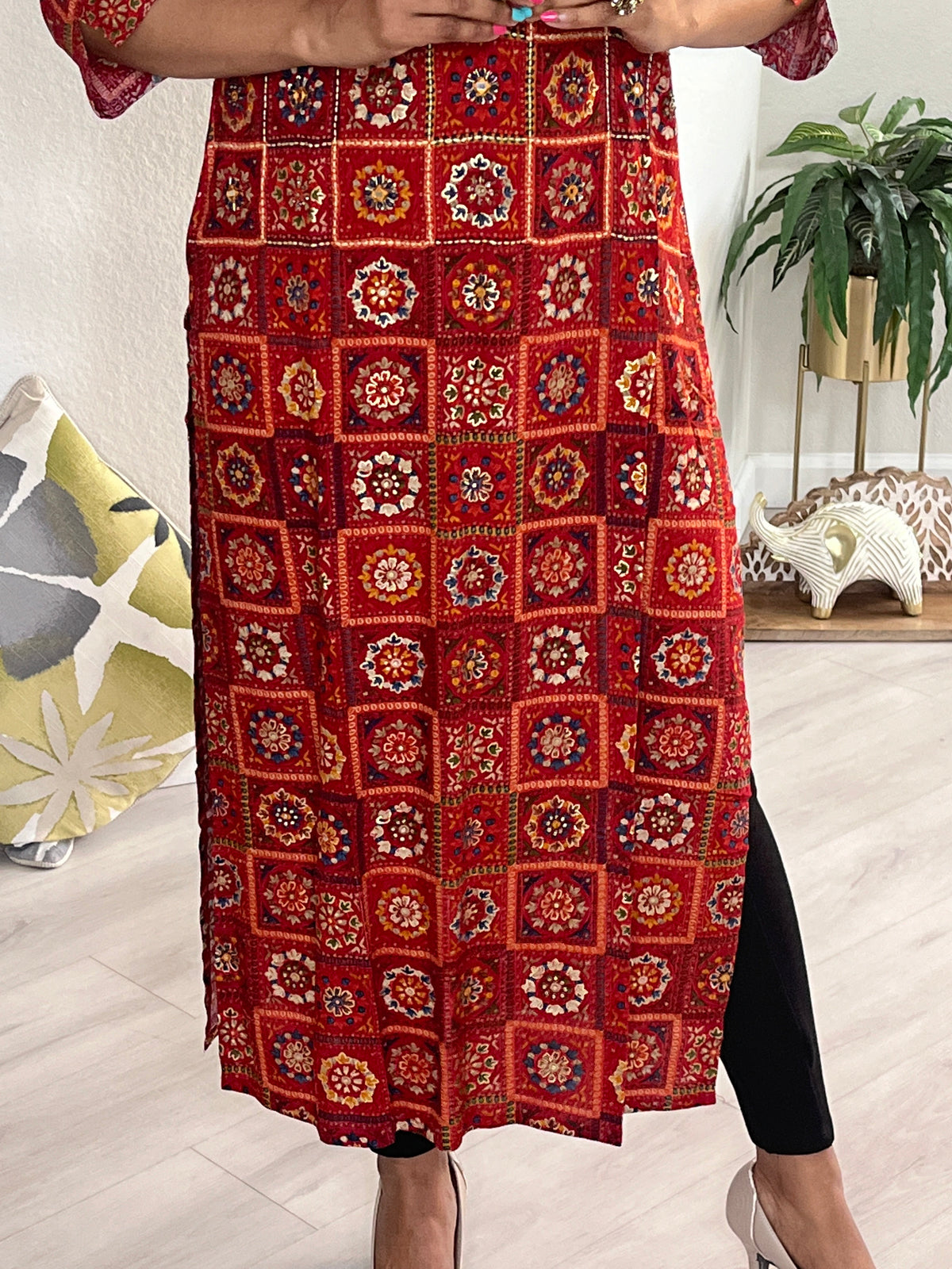 KURTI KU-057-RED