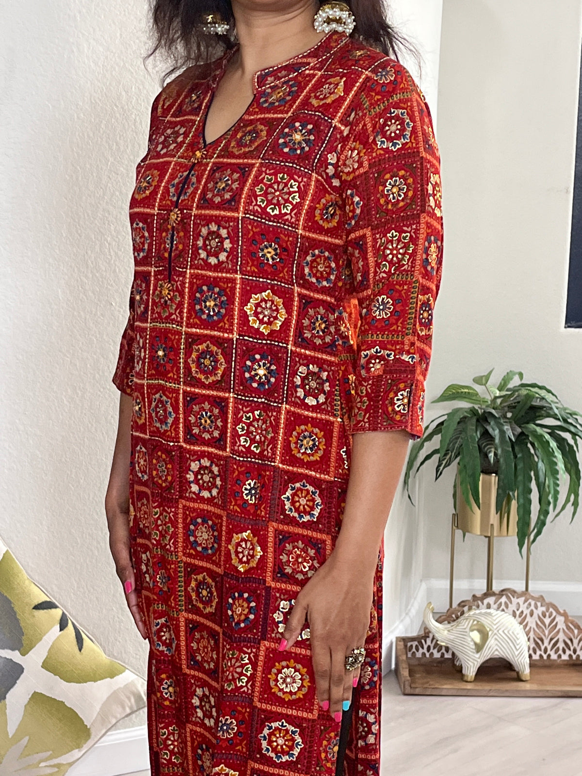 KURTI KU-057-RED