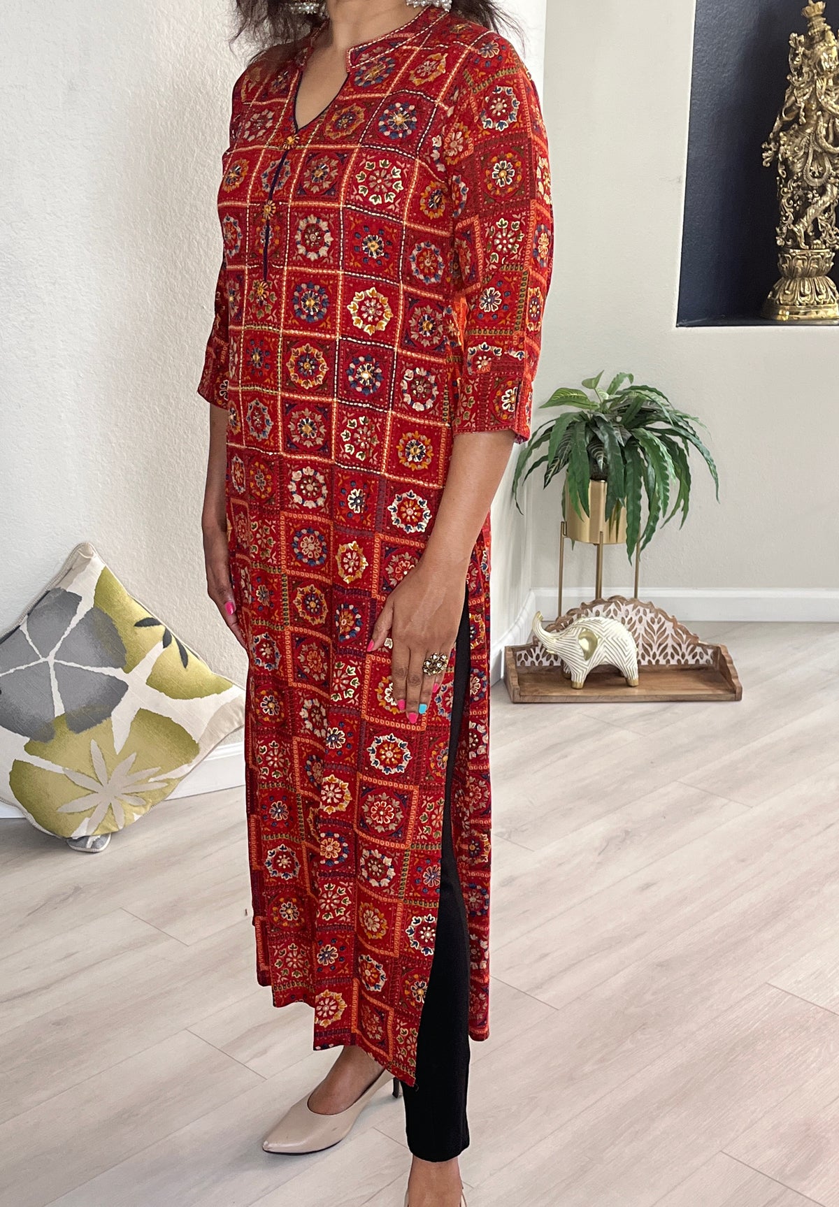 KURTI KU-057-RED