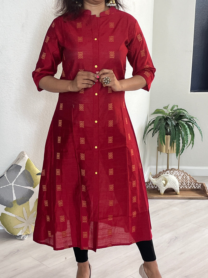 Zari shop border kurtis