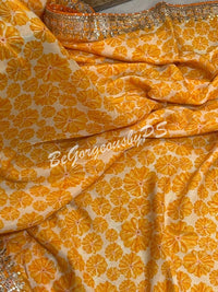 CREPE FLORAL YELLOW