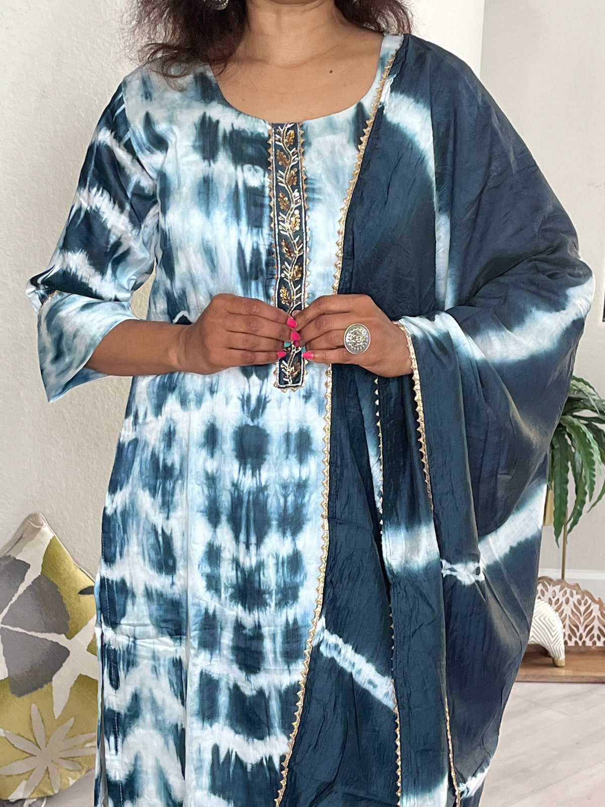 DUPATTA SET DU-095-BLU