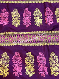 ASSAM SILK PURPLE SAREE